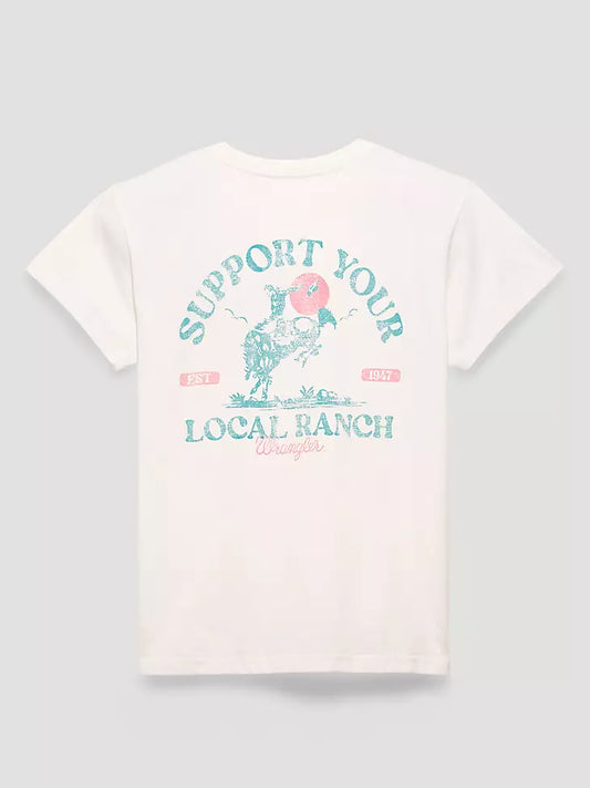 112372987 WOMEN'S LOCAL RANCH RETRO REGULAR FIT TEE