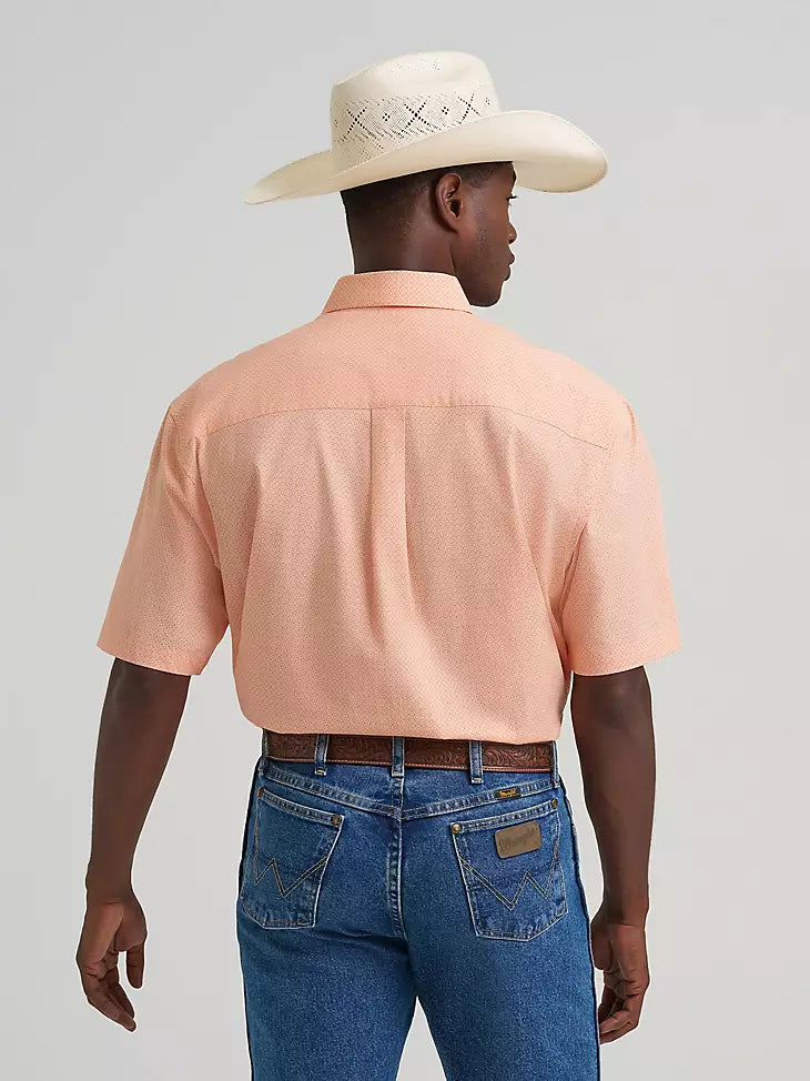 112374611 WRABGLER GEORGE STRAIT SHORT SLEEVE ONE POCKET BUTTON DOWN SHIRT