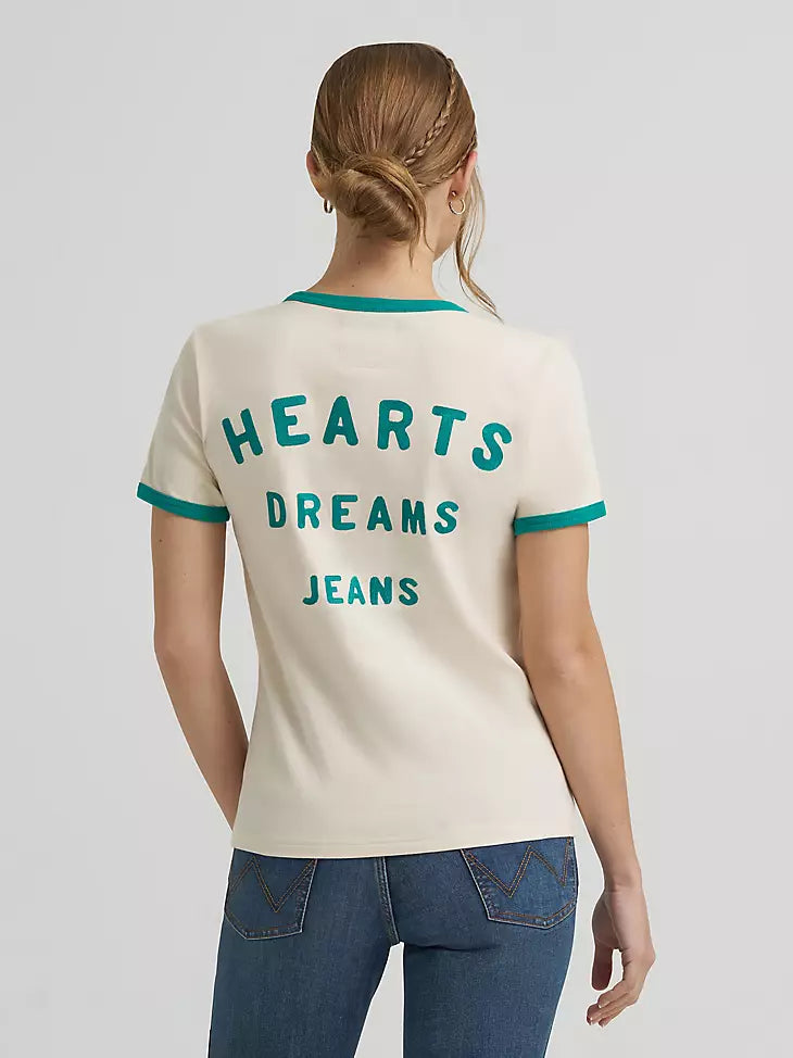 112375630 LAINEY WILSON X WRANGLER HEARTS DREAMS RINGER TEE