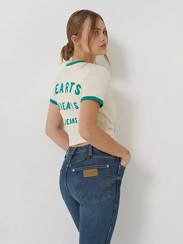 112375630 LAINEY WILSON X WRANGLER HEARTS DREAMS RINGER TEE