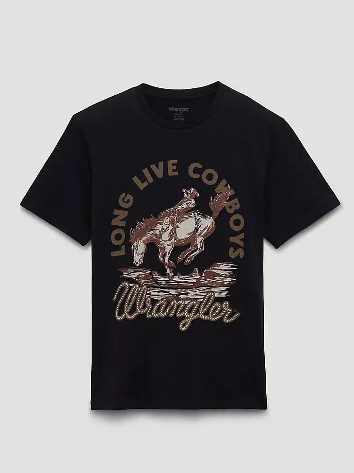 112375763 SEPIA COWBOY GRAPHIC T-SHIRT