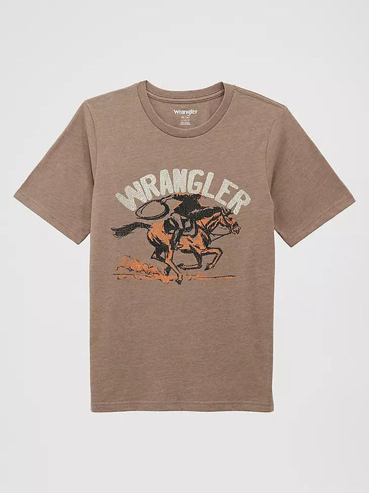 112375846 BOY'S LASSOING COWBOY GRAPHIC T-SHIRT
