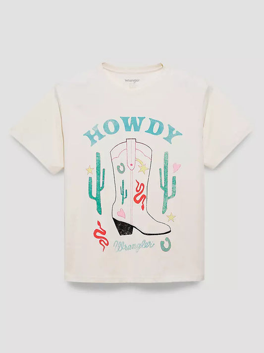 112375902 HOWDY BOOT GIRLFRIEND GRAPHIC TEE