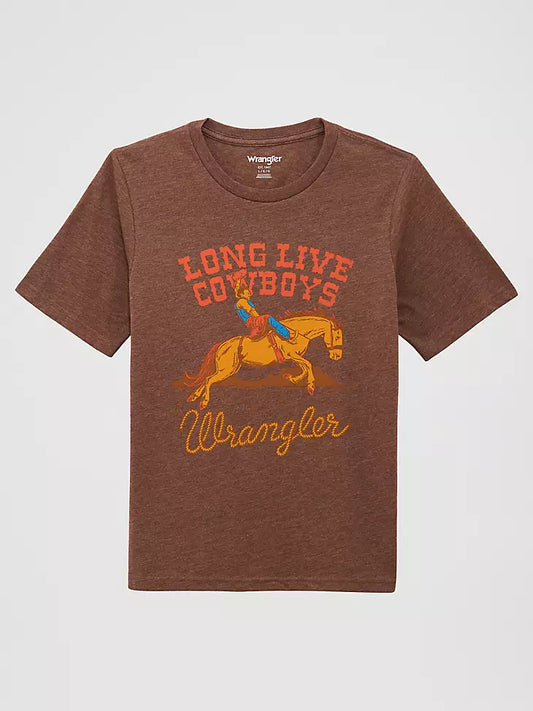 112375915 BOY'S RIDING COWBOY GRAPHIC T-SHIRT