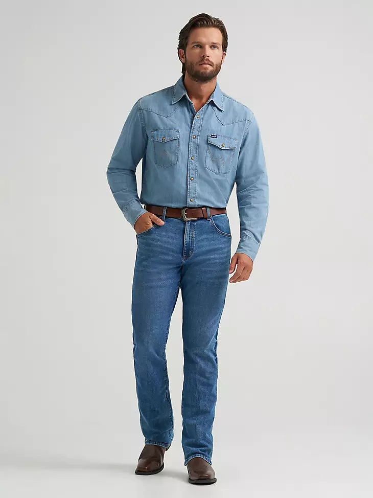 112378844 MEN'S WRANGLER RETRO SLIM FIT BOOTCUT JEAN