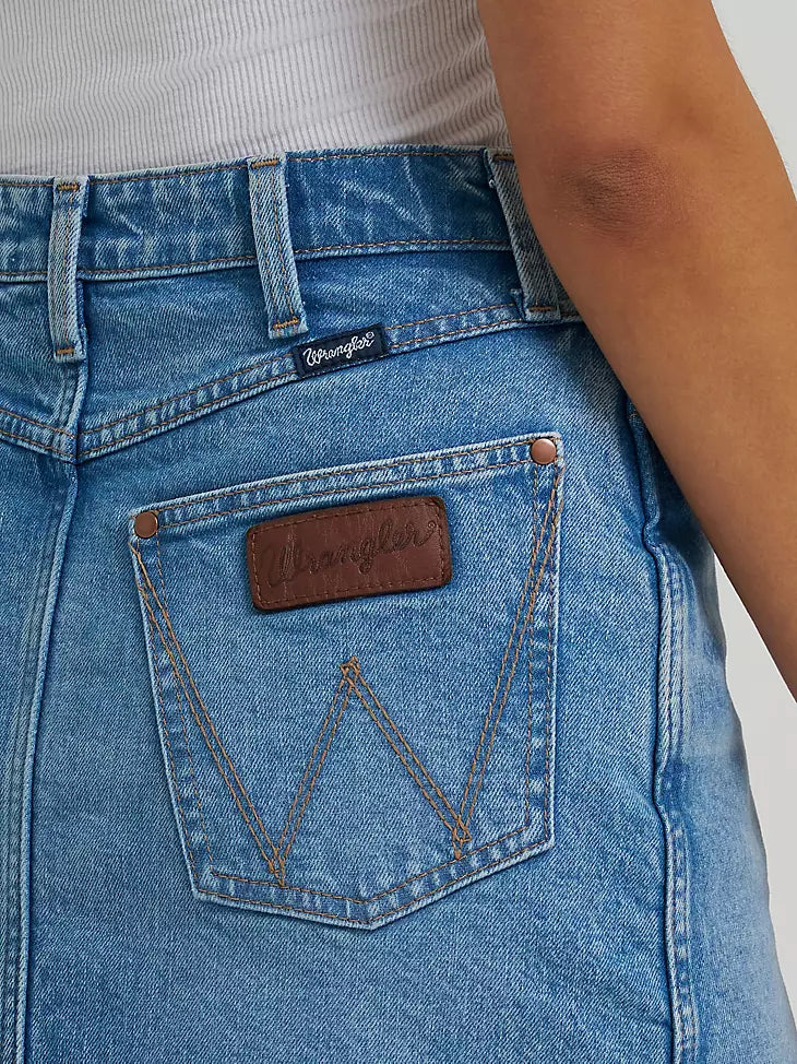 112379426 WOMEN'S WRANGLER RETRO BAILEY DENIM SKIRT