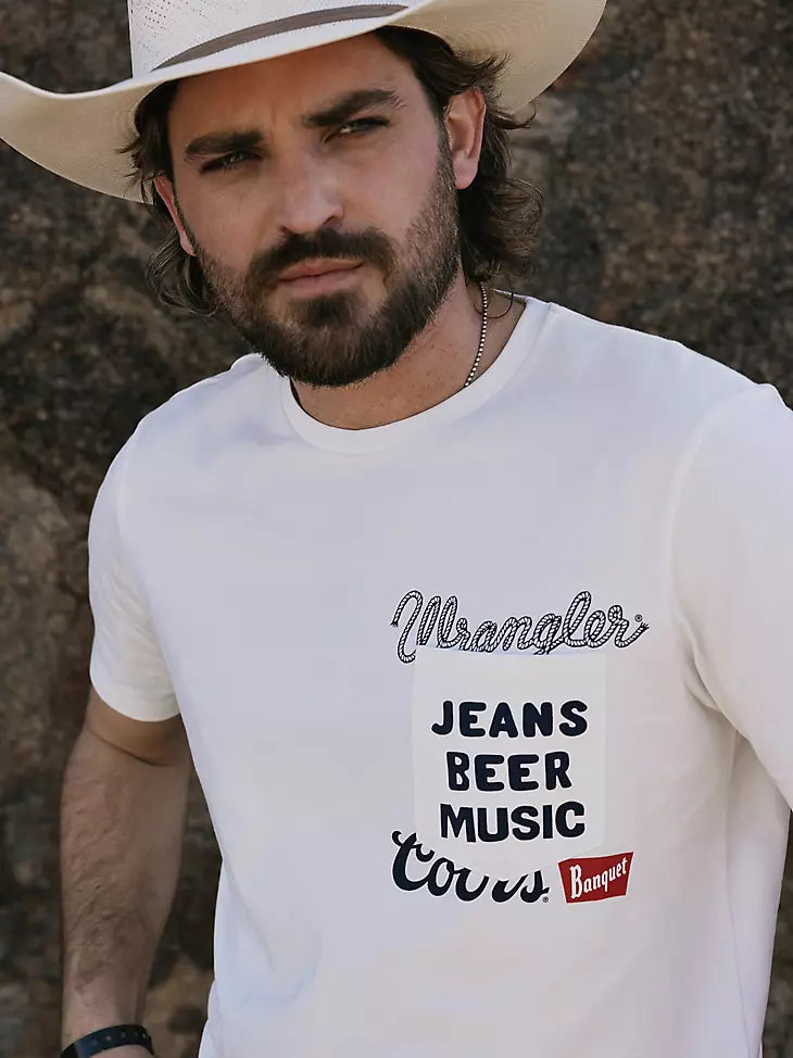 112383045 WRANGLER X COORS POCKET T-SHIRT