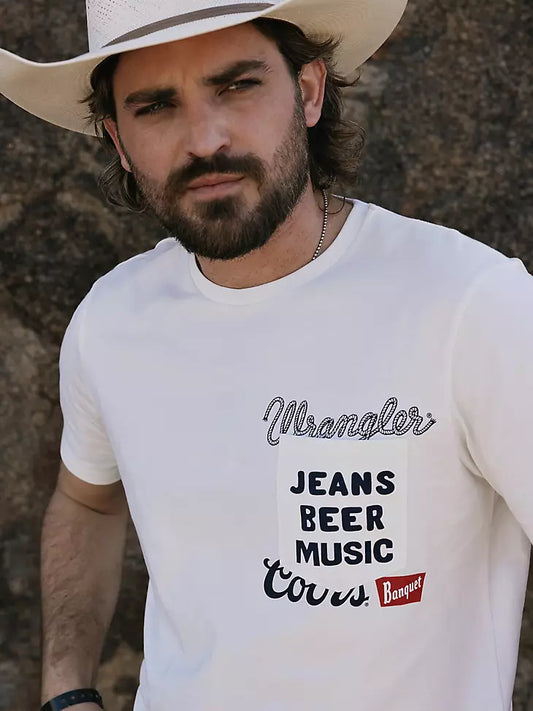 112383045 WRANGLER X COORS POCKET T-SHIRT
