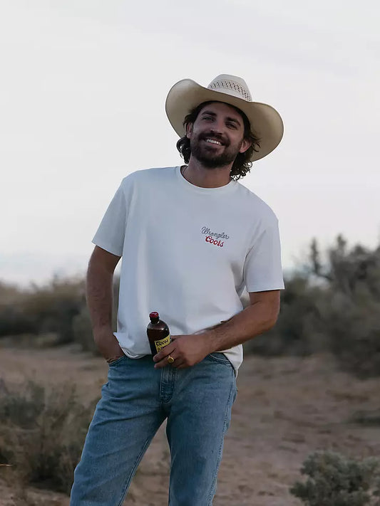 112383048 WRANGLER X COORS FADED T-SHIRT