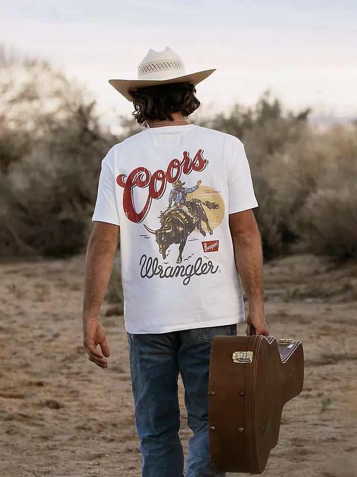 112383048 WRANGLER X COORS FADED T-SHIRT