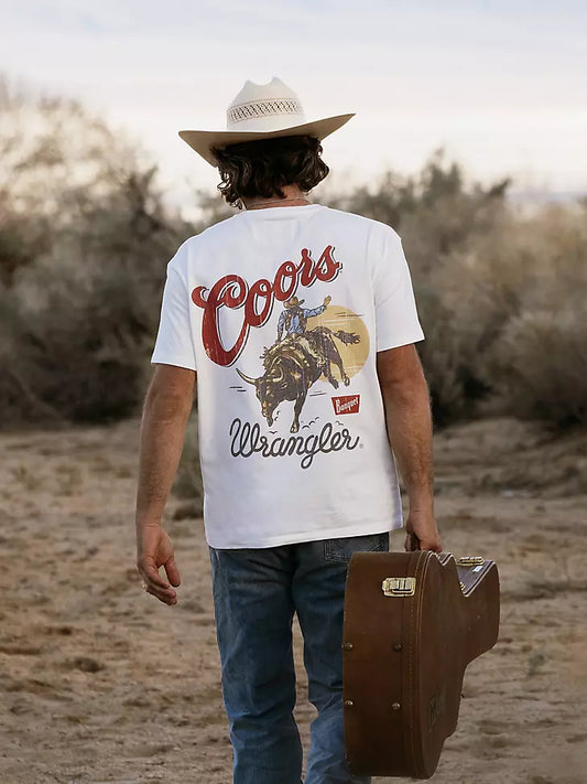 112383048 WRANGLER X COORS FADED T-SHIRT