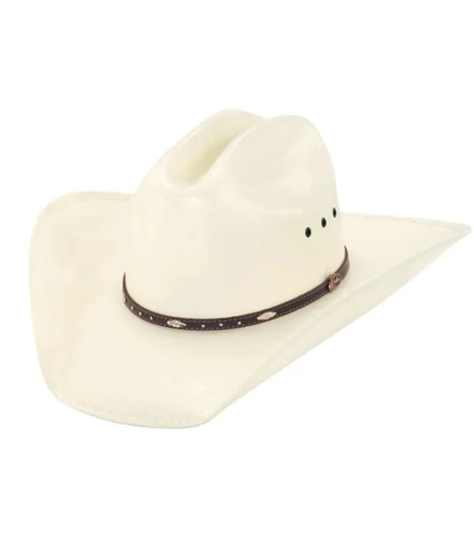 JUSTIN YOUTH BLACK HILLS IVORY STRAW HAT JS1156BKHJ40