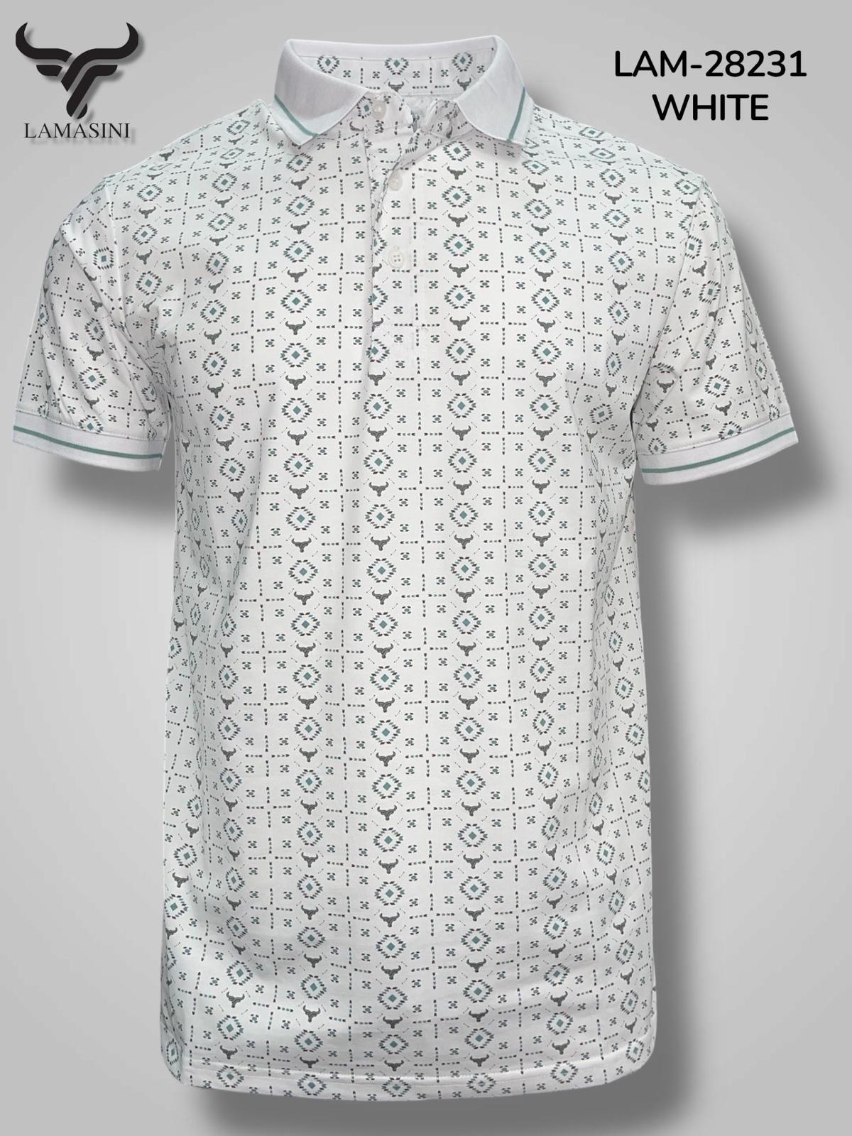 LAM28231 WHITE SHORT SLEEVE SHIRT