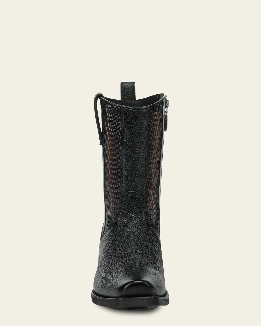 CC297 URBAN BOOTS IN GENUINE ITALIAN DEER BLACK AND BOVINE LEATHER