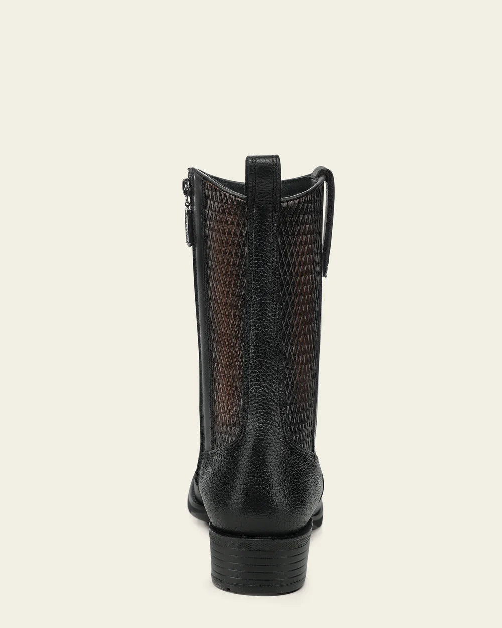 CC297 URBAN BOOTS IN GENUINE ITALIAN DEER BLACK AND BOVINE LEATHER