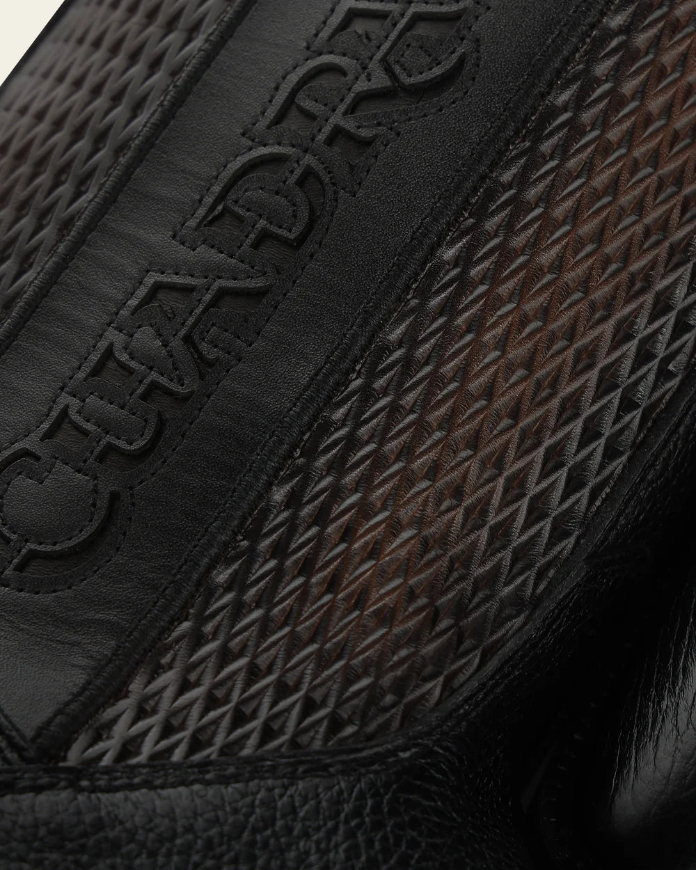 CC297 URBAN BOOTS IN GENUINE ITALIAN DEER BLACK AND BOVINE LEATHER