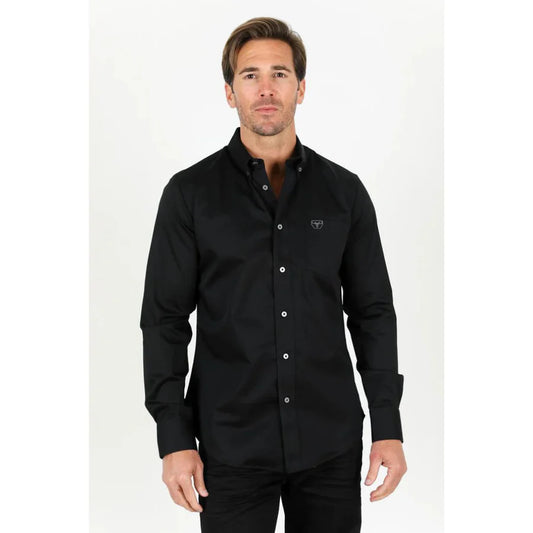 CTL9258 MEN'S BLACK PLATINI WESTERN SHIRT