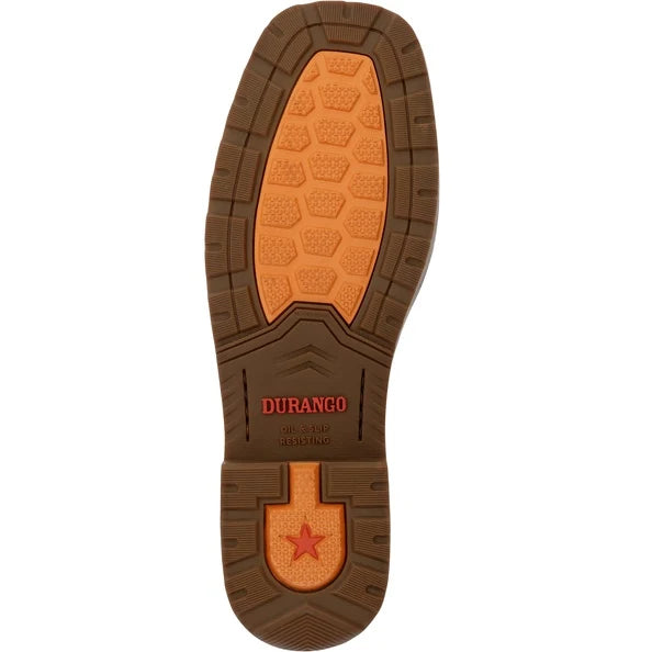 DDB0563 MEN'S DURANGO WORKHORSE COYOTE TAN SQUARE TOE WORK BOOT