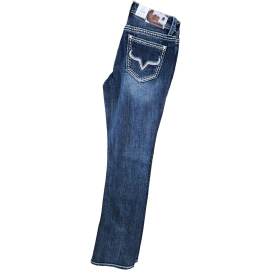EB81814 GRACE IN LA WOMEN'S SIMPLE STITCH JEANS