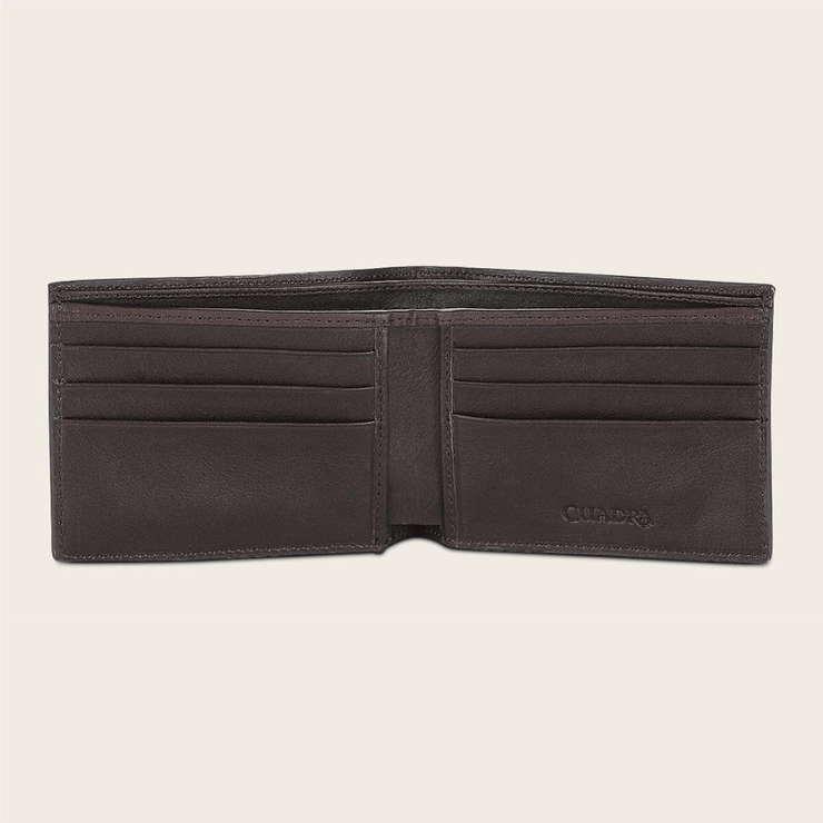 DU713 MEN'S GENUINE ALLIGATOR LEATHER WALLET CUADRA
