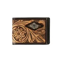 D250016002 3D MENS BIFOLD MONEY CLIP STYLE WALLET