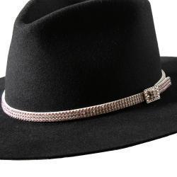 DH86030 3D WHITE WITH PINK CRYSTALS HATBAND