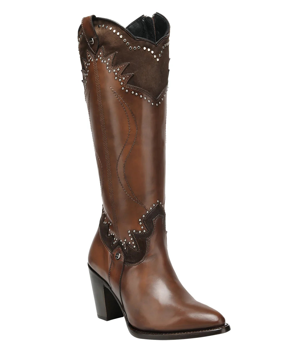 CC327 CUADRA TRADITIONAL HONEY BOOT IN GENUINE CALF LEATHER FOR WOMEN