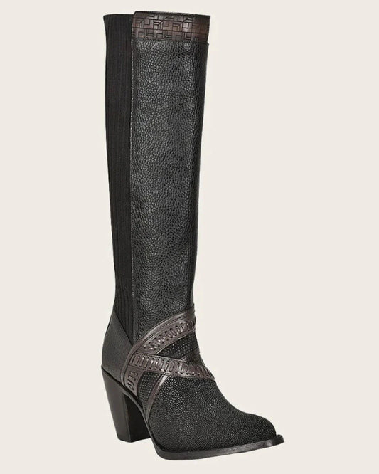 CU725 TALL BLACK STINGRAY BOOT