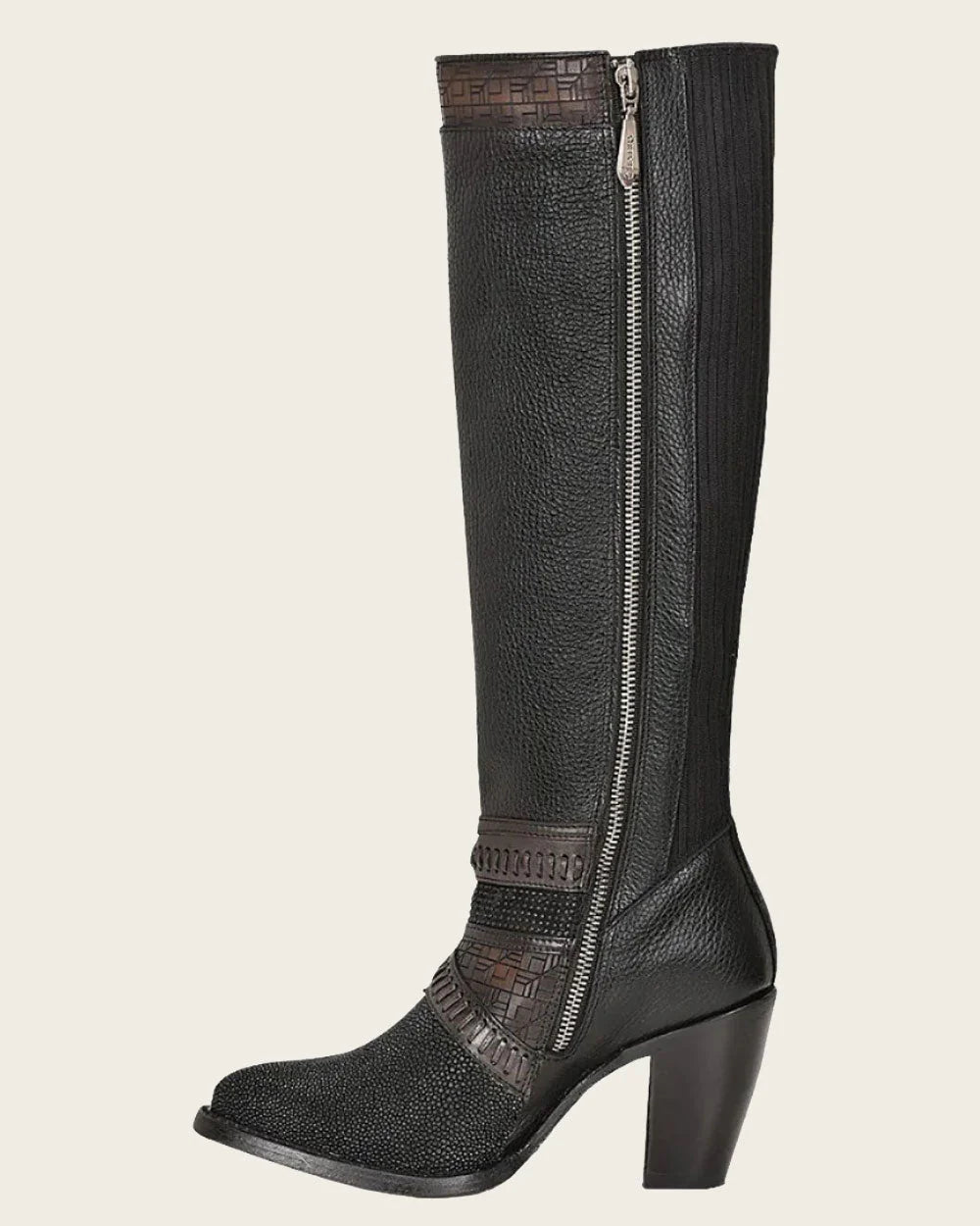 CU725 TALL BLACK STINGRAY BOOT
