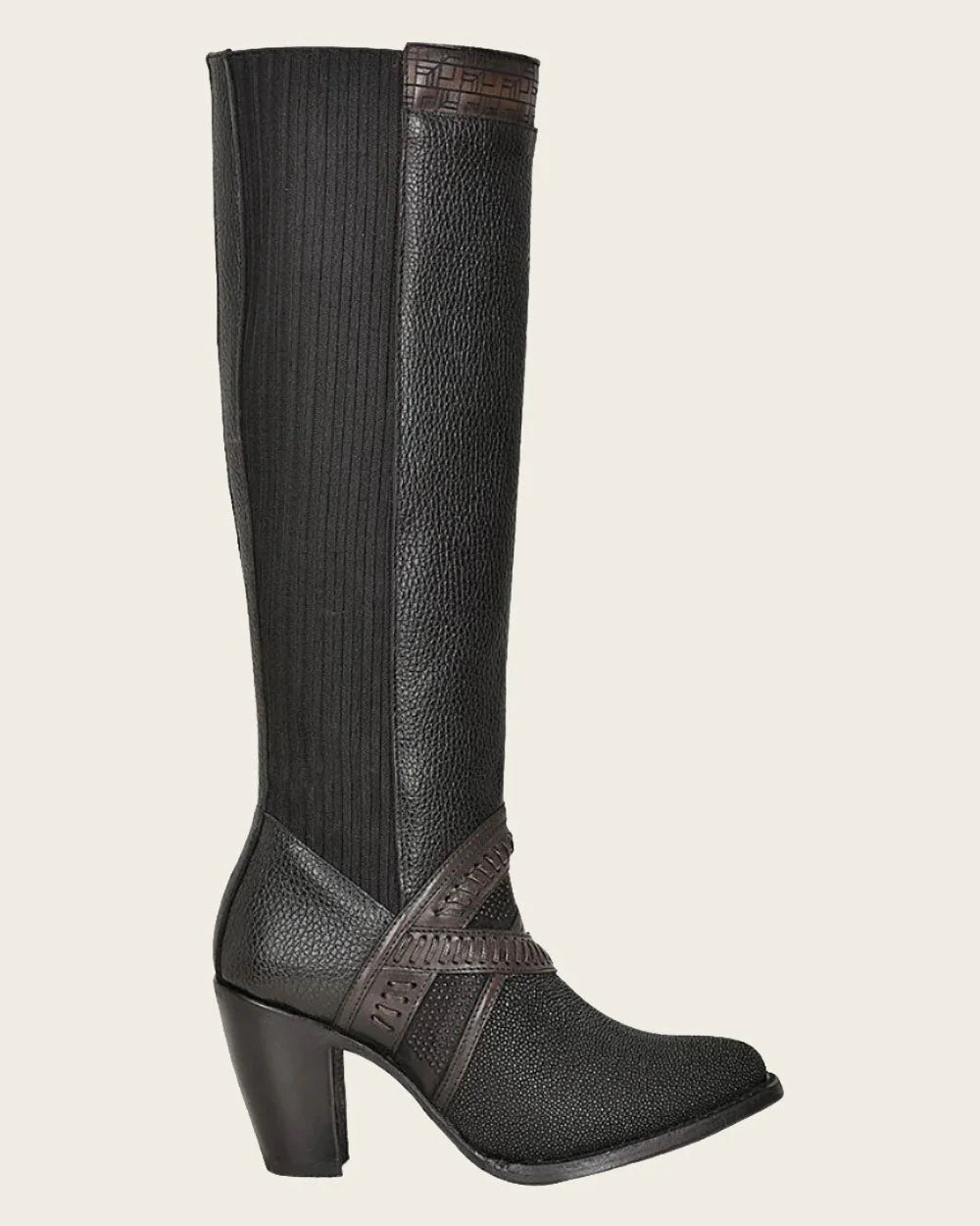 CU725 TALL BLACK STINGRAY BOOT