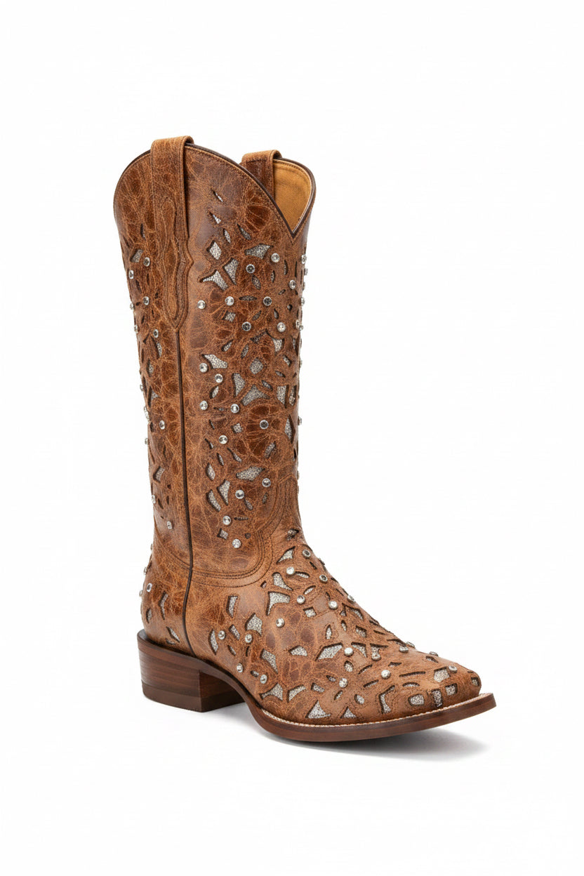 BOTA JENIFER 072 RUSTICA MIEL PARA DAMA