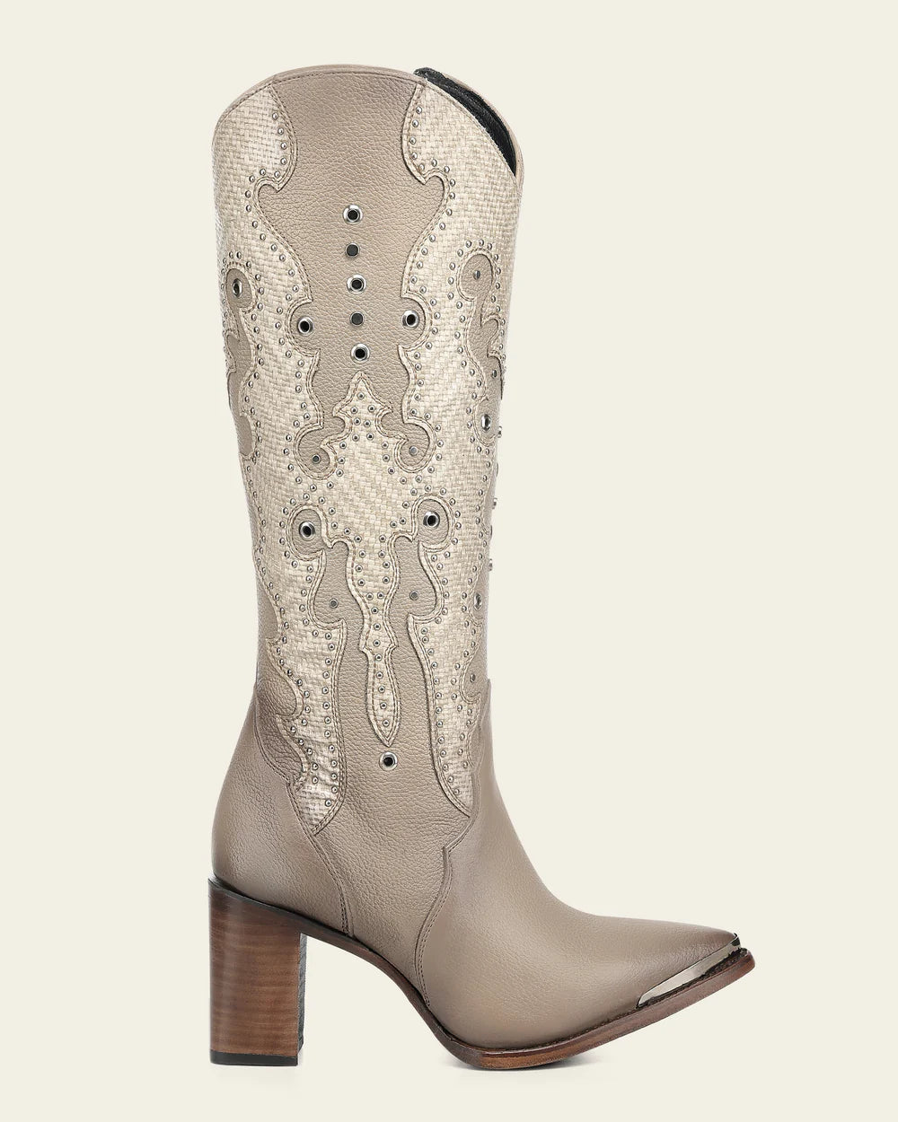 CC280 TRADITIONAL BEIGE BOOT IN GENUINE BOVINE LEATHER FOR WOMEN CUADRA
