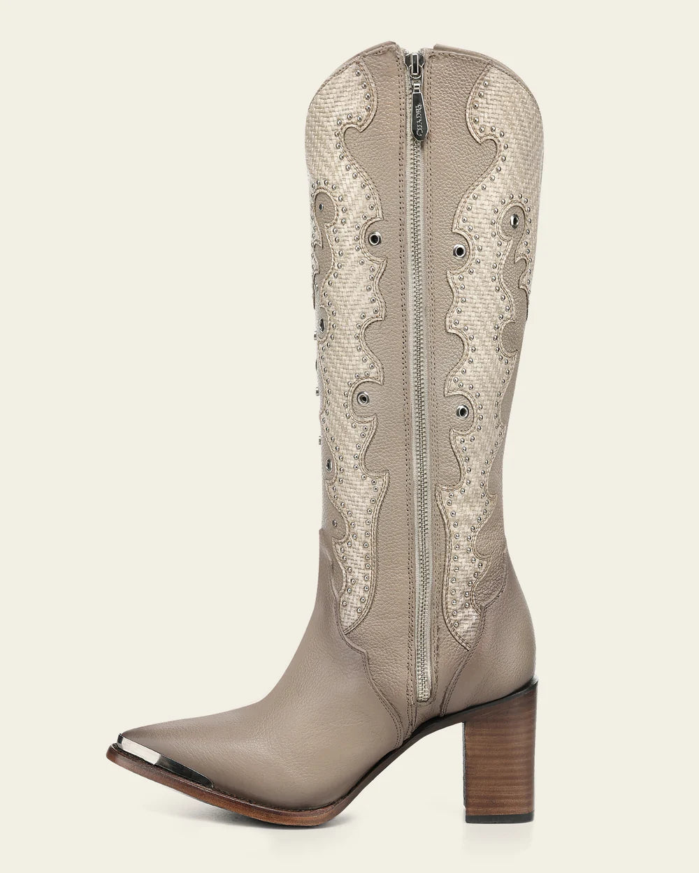 CC280 TRADITIONAL BEIGE BOOT IN GENUINE BOVINE LEATHER FOR WOMEN CUADRA