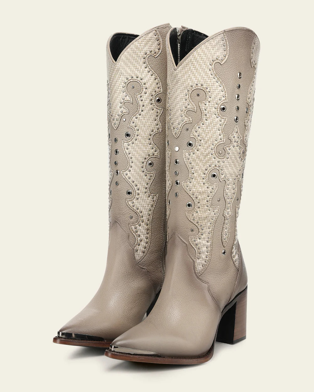 CC280 TRADITIONAL BEIGE BOOT IN GENUINE BOVINE LEATHER FOR WOMEN CUADRA