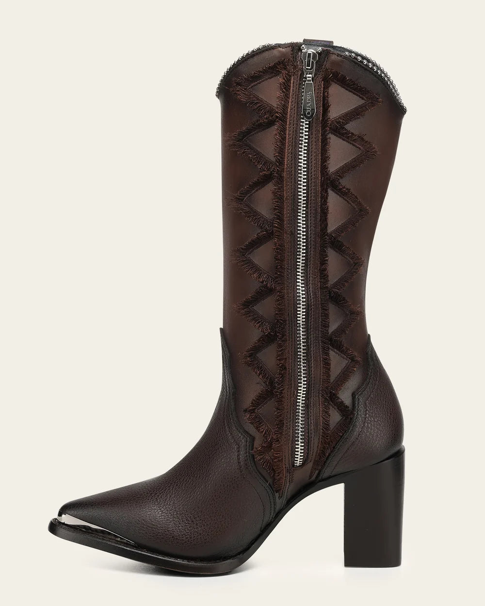 CC334 CUADRA AUSTRIAN COWHIDE BOOT BROWN ZIPPER