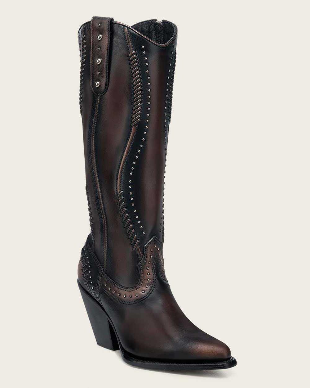 CC260 LUXURY DARK BROWN WOMWN'S CASUAL BOVINE LEATHER BOOT