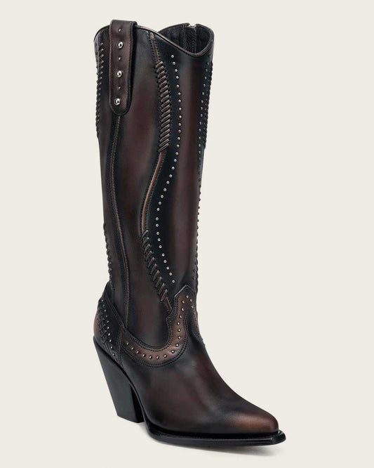 CC260 LUXURY DARK BROWN WOMWN'S CASUAL BOVINE LEATHER BOOT