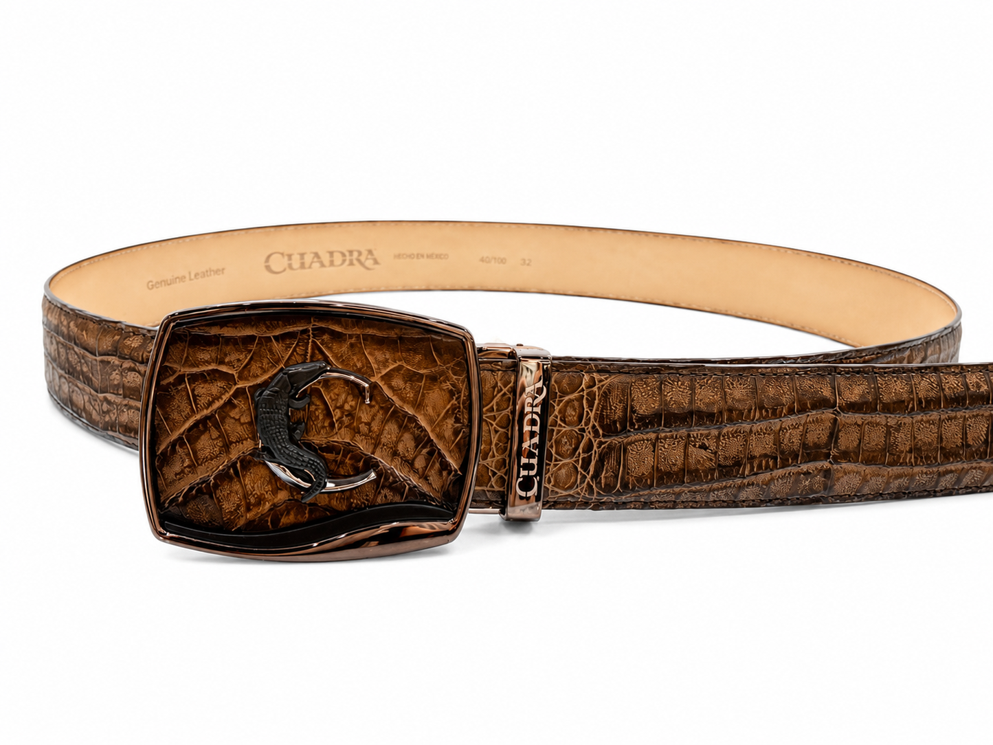 BC480 BELT CUADRA STRAUSS BROWN