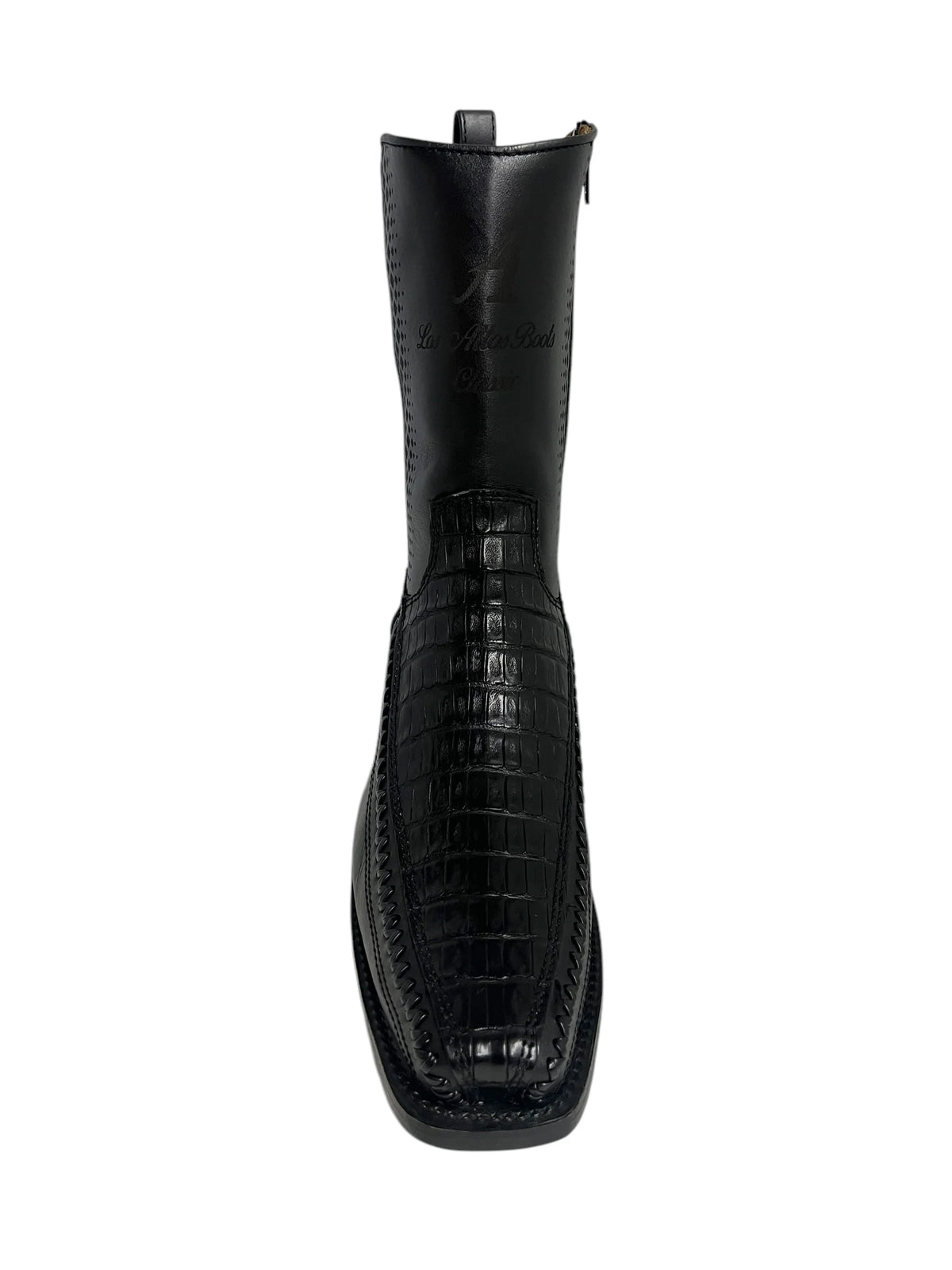 57BFP8205 CAIMAN LEATHER ANKLE BOOT BLACK