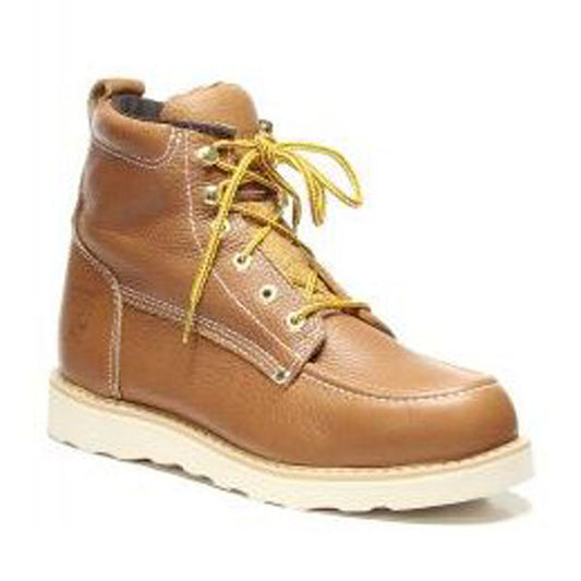 62T06 6" MOC TOE LEATHER BOOT-BUTTERNUT