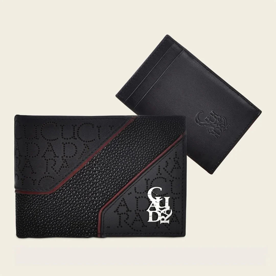 DU709 CUADRA WALLET STINGRAY BLACK