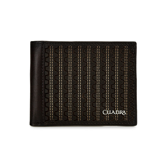 DU710 CUADRA OXFORD LASER & EMBROIDERY & STUDS WALLET