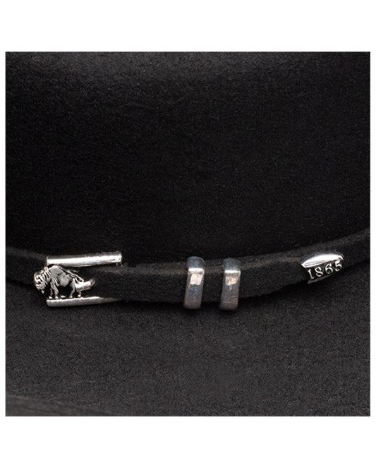 APACHE 4X STETSON BLACK FELT HAT