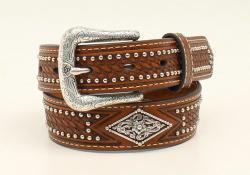 A1300808 ARIAT BOYS WESTERN BELT BROWN