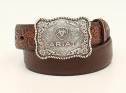 A1301002 ARIAT KIDS BELT-BROWN