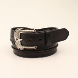 A1019401 ARIAT MENS BELT 1 1/2" CENTER BUMP BLACK