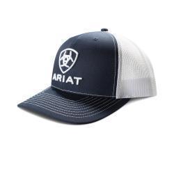 A300094303 ARIAT MENS CAP SNAP BACK 3D EMBROIDERED NAVY
