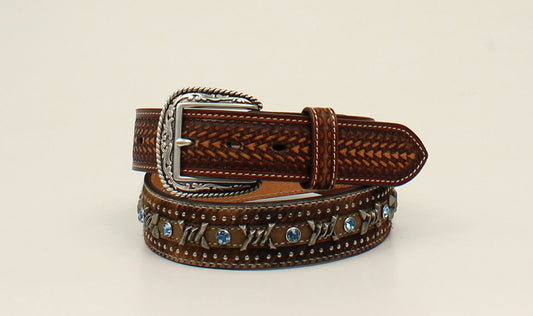 A1027202 ARIAT MENS WESTERN BELT BROWN