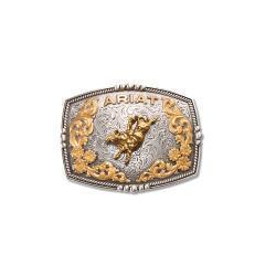 A37065 ARIAT RECTANGLE BUCKLE BULL RIDER MULTI FINISH