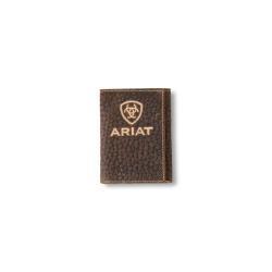 A3556102 ARIAT TRIFOLD WALLET BULL HIDE BROWN